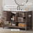 Chimira 48" Farmhouse Single Bathroom Vanity with Storage, Rustic Gray-916240806-908196934