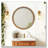 Round Distressed Wood Beaded Wall Mirror