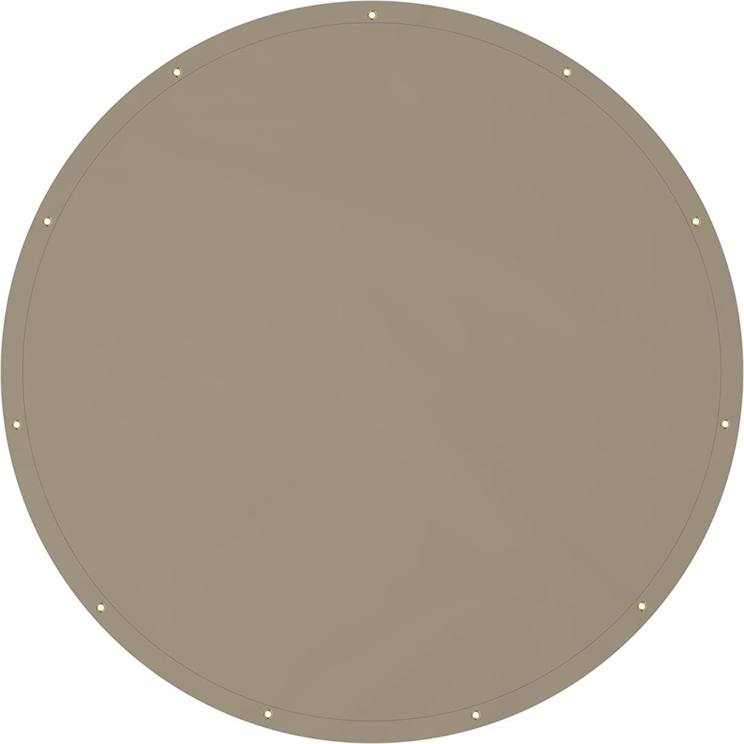 "Heavy Duty Waterproof Round Tarp with Grommets & Reinforced Edges, Tarpaulin for Pool/Boat/Tent/Sports Field  " Covers & All 