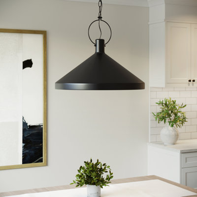 Luminaire suspendu conique à 1 lumière Adlina