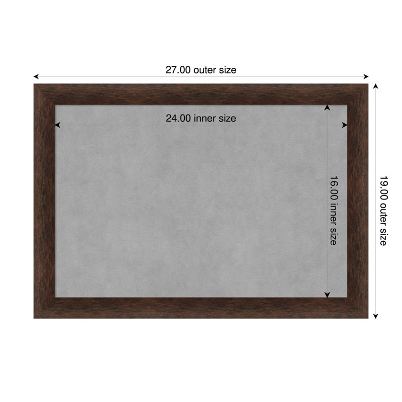 Tableau magnétique magnétique en métal, H 19 po x l 27 po