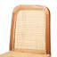 Tabouret Mid-Century moderne avec dossier arrondi et repose-pieds ergonomique