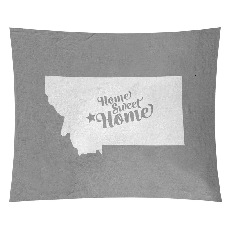 Tapisserie Home Sweet Helena, H 27,5 po x l 37,5 po, Gris