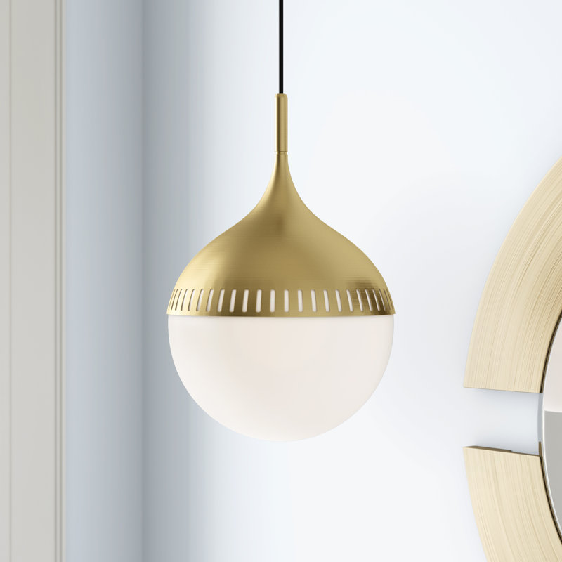 Rio 1 - Light Pendant, Antique Brass, 18.75" H x 12" W x 12" D
