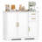 40'' Sideboard Buffet Cabinet Modern Kitchen Storage Organizer w/ 2 Drawers White-574939037