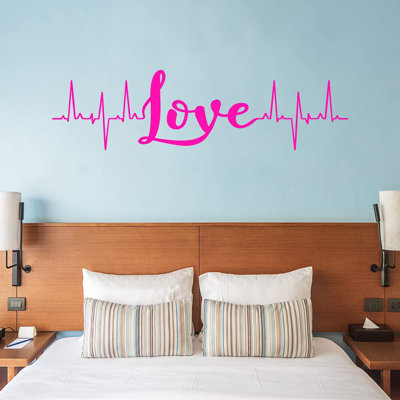 Adhésif décoratif «Love Heartbeat»
