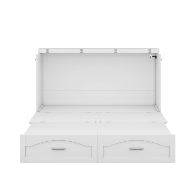 Armoire avec tiroirs et tiroirs Samih Murphy, Blanc, Double