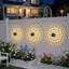 Lot de 2 lampes solaires d'extérieur en métal blanc chaud pour clôture et terrasse
