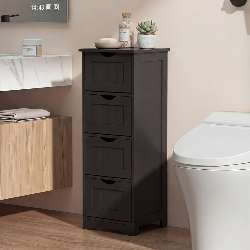 Jarriah Freestanding Bathroom Cabinet, Espresso