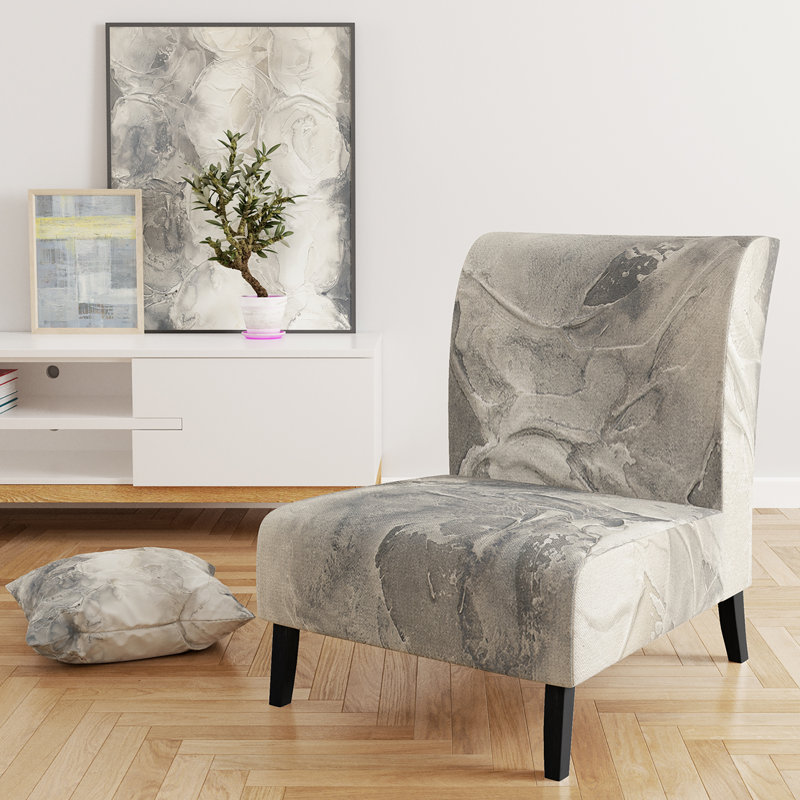 Fauteuil de chambre rembourré Gray Circles I