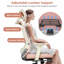 Chaise de bureau ergonomique en filet avec dossier pliable, soutien lombaire réglable, accoudoirs en 2 dimensions et repose-pieds rétractable, chaise de bureau à assemblage minimal, rose-809518348