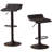 Belham Swivel Black Bonded Leather Adjustable Bar Stool, Set Of 2, Perfect For Modern And Versatile Seating Solutions