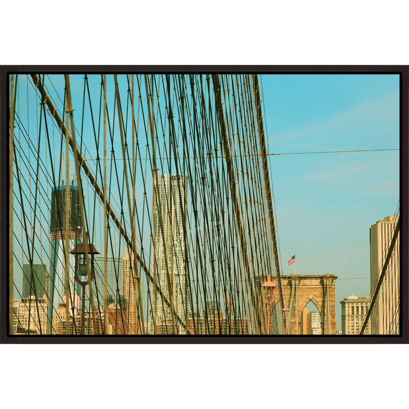 " Bridges Of NYC Part 7 " by Alicia Bock, 25.75" H x 37.75" W, Silver