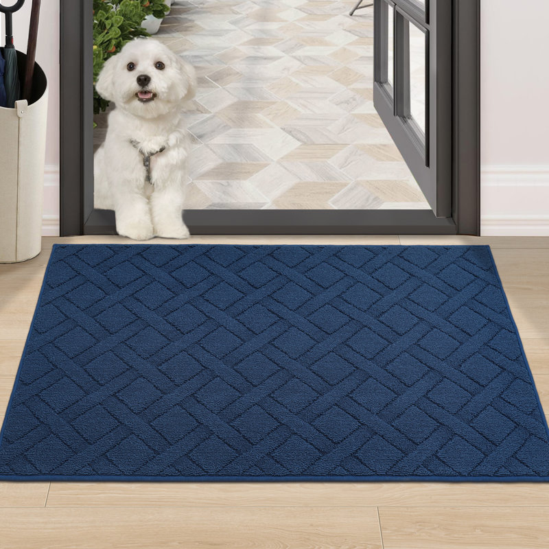 Paillasson Dioselina, L 32 po x L 48 po, Bleu