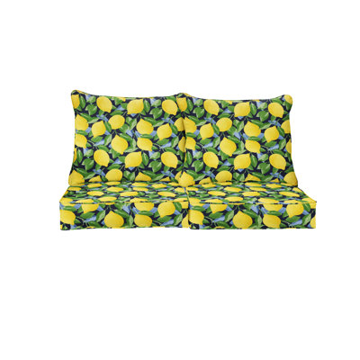 Outdoor Loveseat Pillow and Cushion Set