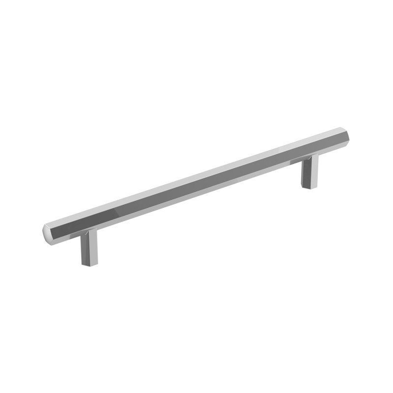 Caliber Bar Pull, Polished Chrome, 6 5/16"