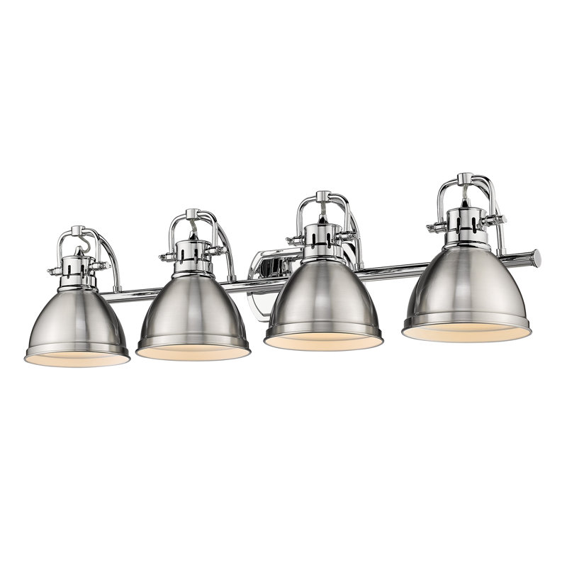Calico 4 - Light Dimmable Vanity Light, Pewter, Chrome