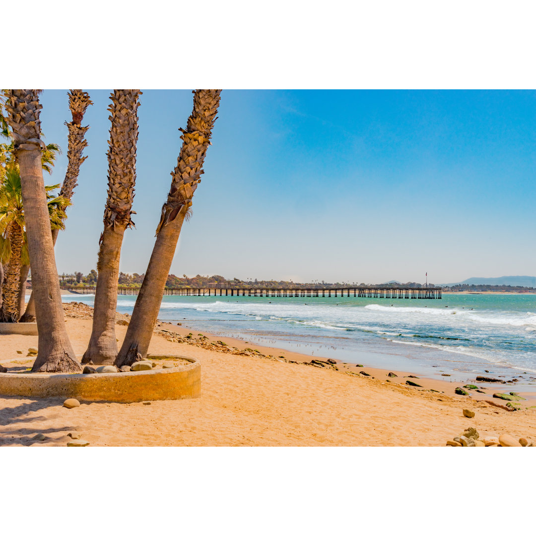 Surfers Point At Seaside Park von Ron und Patty Thomas - Kunstdrucke ohne Rahmen auf Leinwand