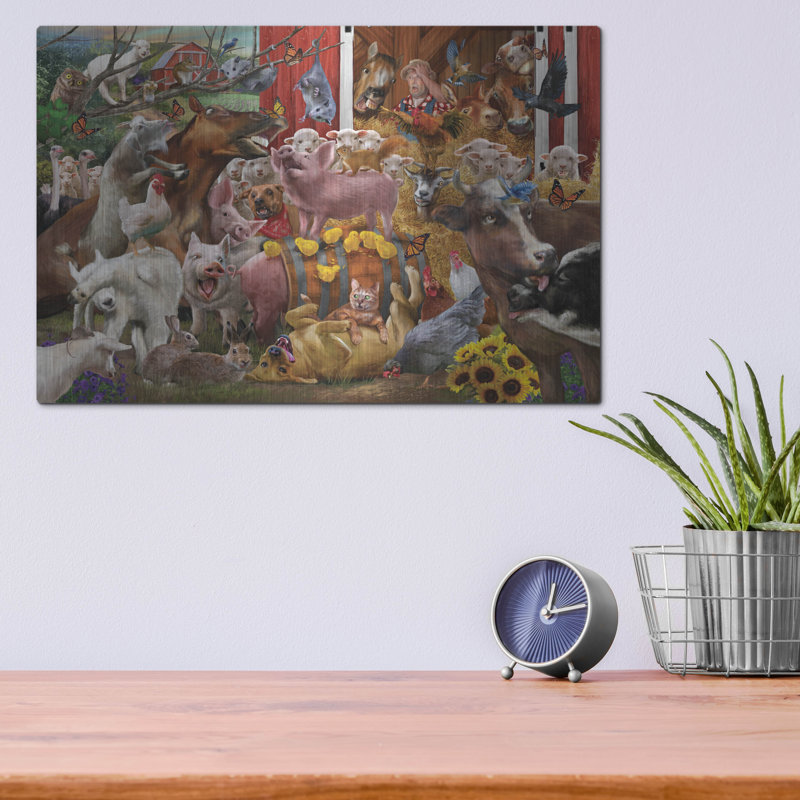 «Farmyard Frenzy» par Bigelow Illustration, H 12 po x l 16 po