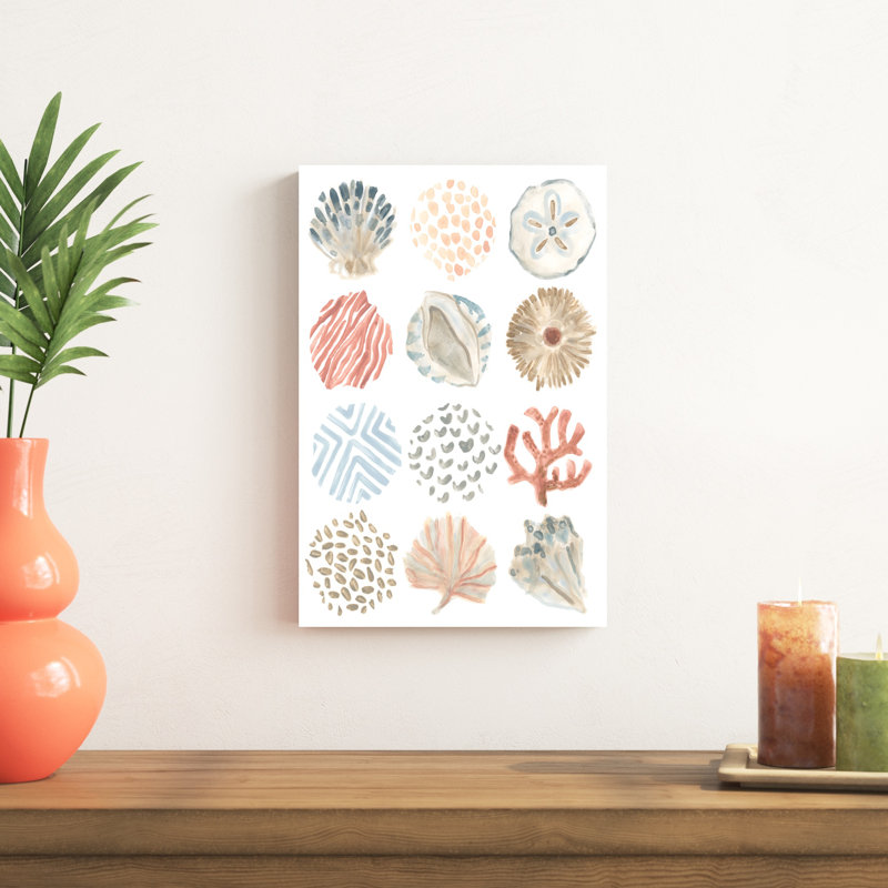 Motifs océaniques I, H 18 po x l 12 po x P 1,25 po