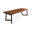 Dark walnut color Rectangular Solid Wood Dining table