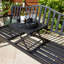 Valletta Metal Outdoor Garden Patio Loveseat Lift Up Table Bench-1902228519