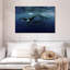 Baleines à bosse sur toile-1078703531