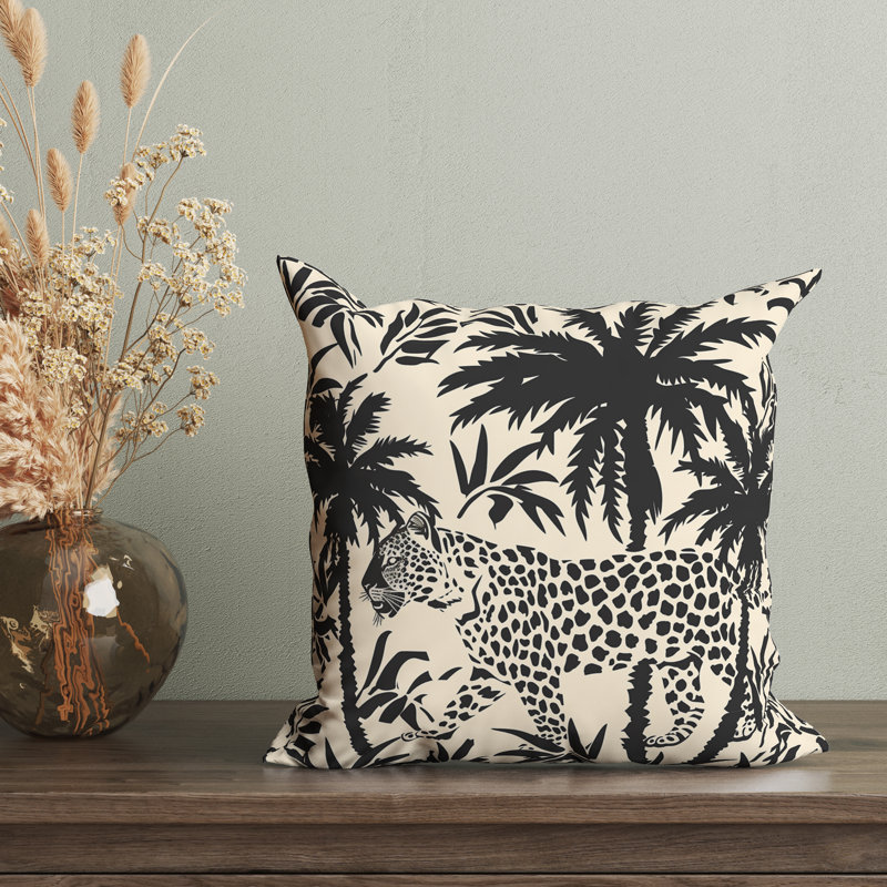 Housse de coussin Leona Jungle, H 16 po x l 16 po
