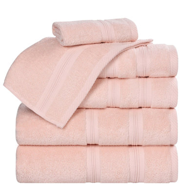 6-Piece Quick-Dry Cotton Towel Set
