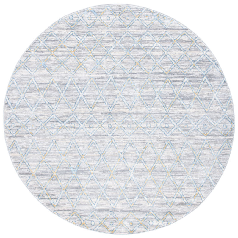 Lagoon Performance Southwestern Rug, Round 6'7"