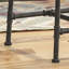 Ensemble de 2 tabourets de comptoir de style industriel avec capitonnage à boutons et base en métal