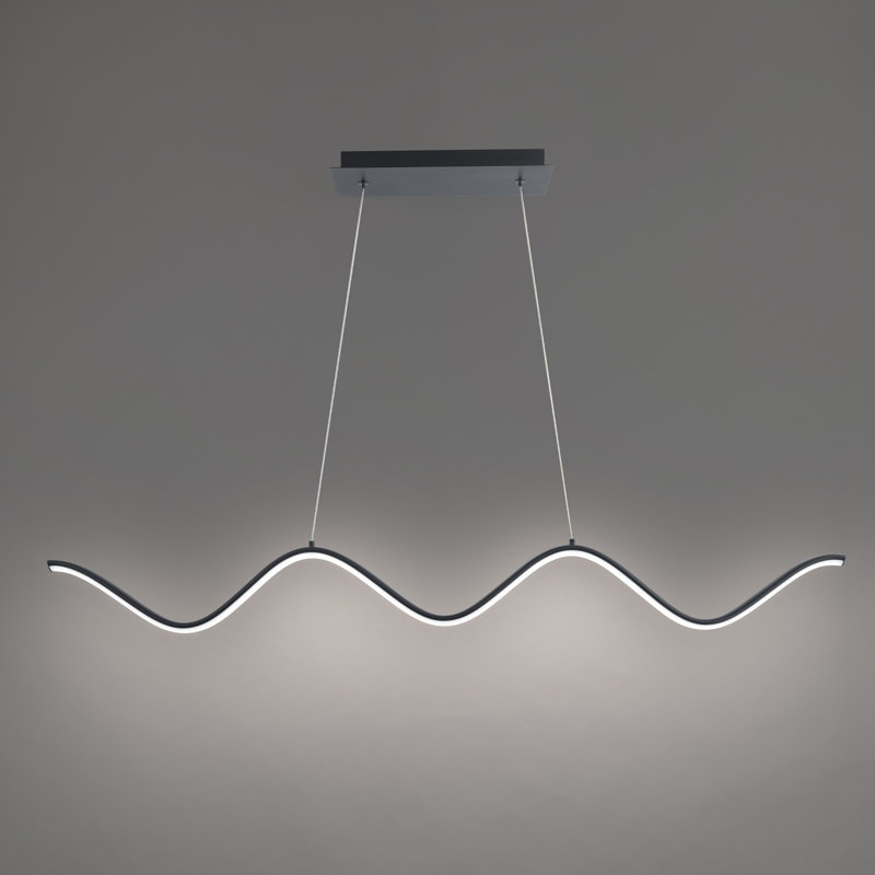 Luminaire suspendu linéaire à DEL 44po Morae 3000K Morae, Noir