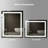 Modern Frameless Rectangular LED Lighted Bathroom Vanity Mirror with Defogger-1227574495