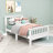 Domonick Wooden Platform Bed with Headboard-723983690-723983692