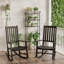 Chaise berçante en bois massif Schereville-814338199