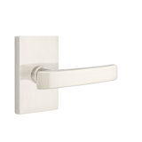 Geneva Flat Privacy (Bed & Bath) Door Lever with Rectangle Rosette