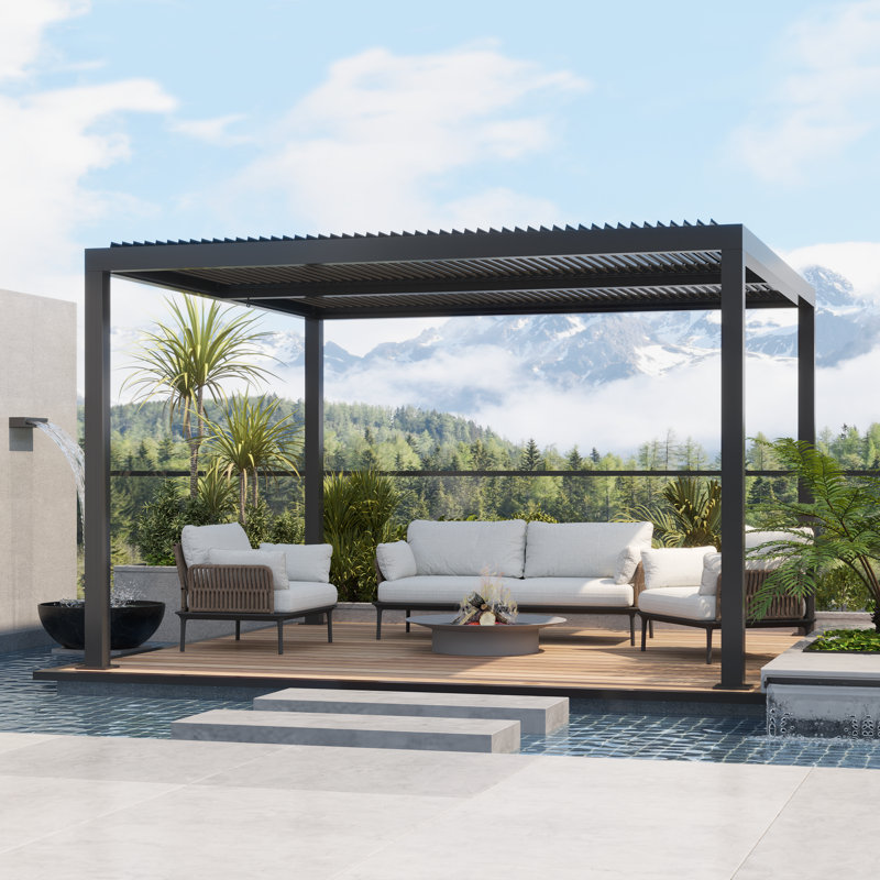 Aluminum Pergola, 3.7m x 3.7m