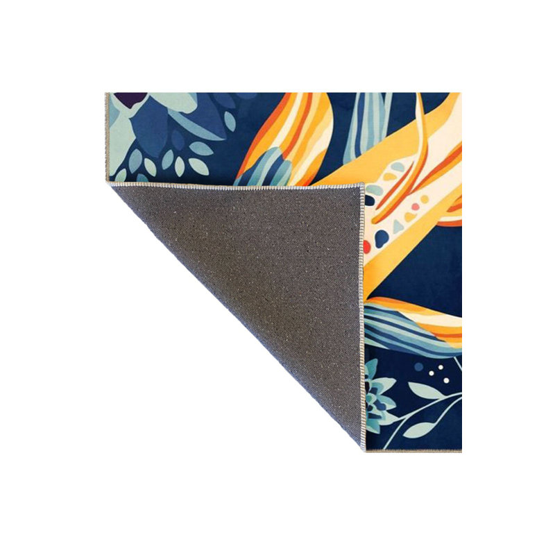 Tapis décoratif moderne à motif marine et poisson Koi, Tapis de couloir 2 pi 6 po x 9 pi 10 po inclus