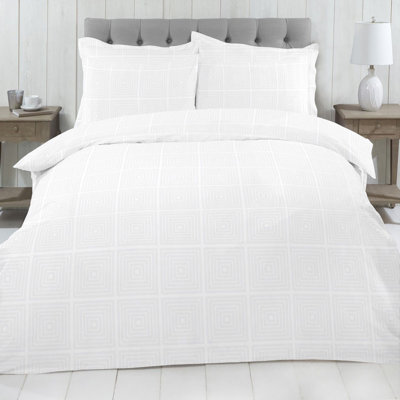 Solid Colour Duvet Cover Set with Pillowcases