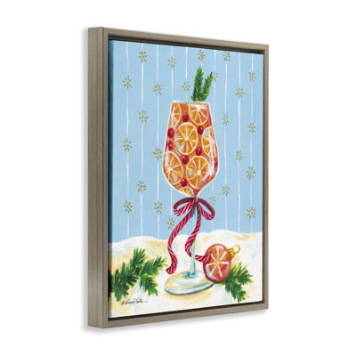 Cadre flottant Festive Fruit Cocktail, design par Diane Kater