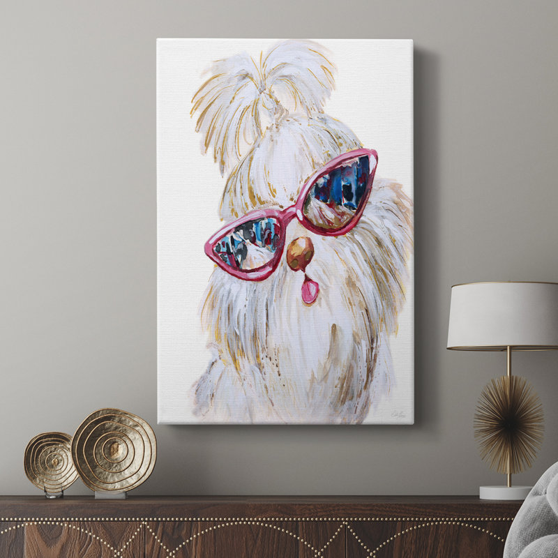 Shi Tzu Shades - Cavas enveloppés de galerie, H 18 po x l 12 po