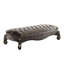 Banc capitonné en tissu