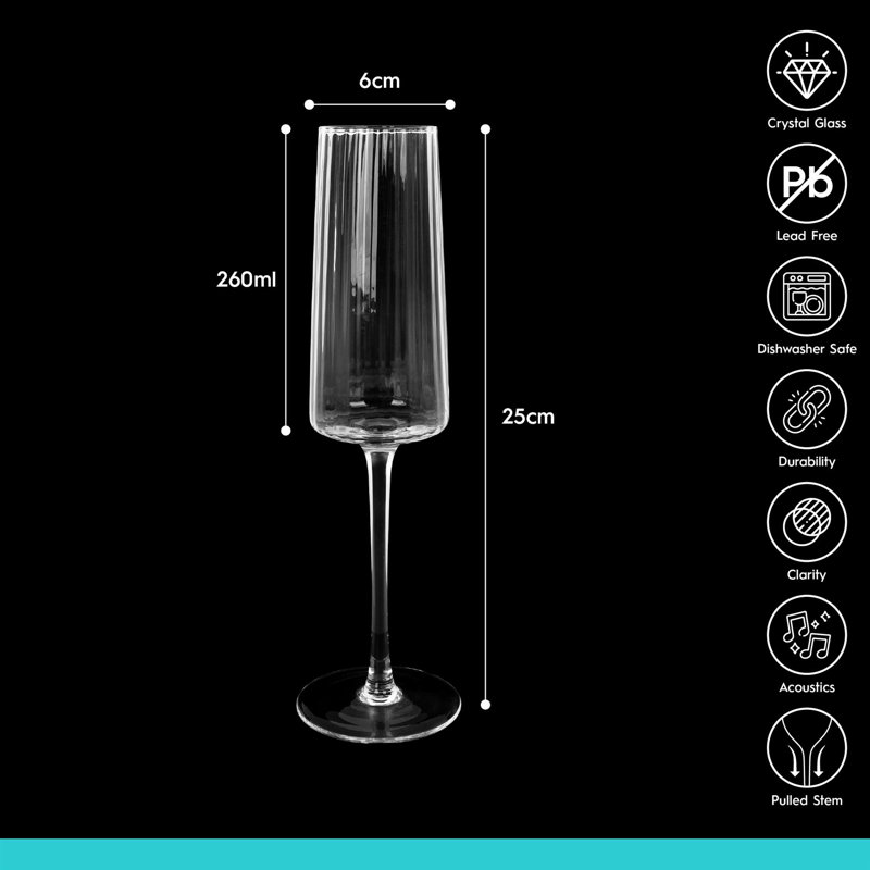 260ml Flute, Set of 24
