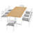 Aeris 9-Piece Outdoor Patio Aluminum Dining Set-106437749