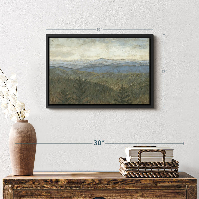 «Blue Ridge View I, reproduction sur toile», H 13 po x l 19 po