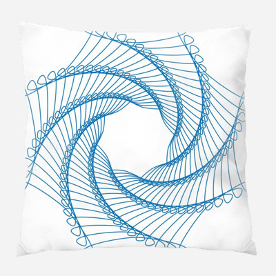 Geometric Microsuede Reversible Throw Pillow