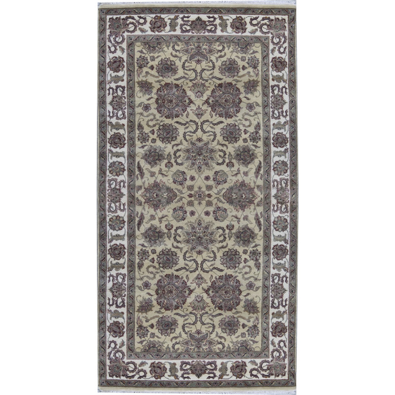 Tapis gris de haute qualité noué à la main Trinity