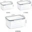 3-Piece Fridge Fruit Storage Containers With Removable Colanders & Leakproof Lids – Stackable Produce Saver Bins For Salad, Meat, Vegetables, Berries, Snacks & Fresh Storage