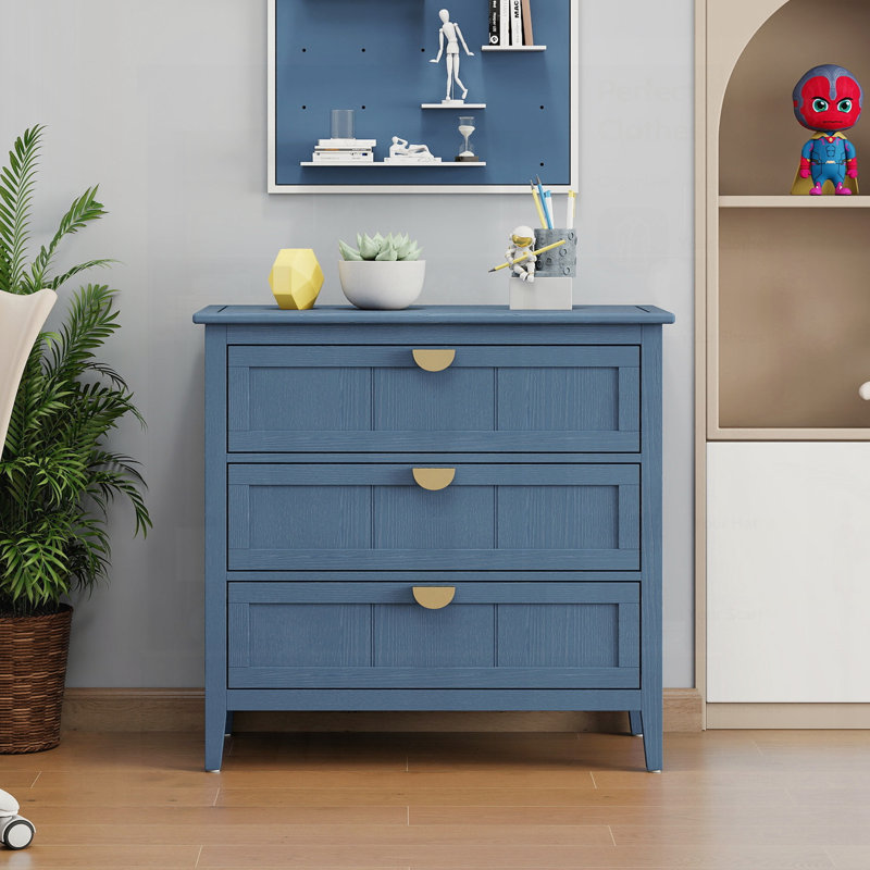 Armoire américaine à 3 tiroirs, parfaite pour le rangement organisé dans les chambres à coucher, les salons et les bureaux.
