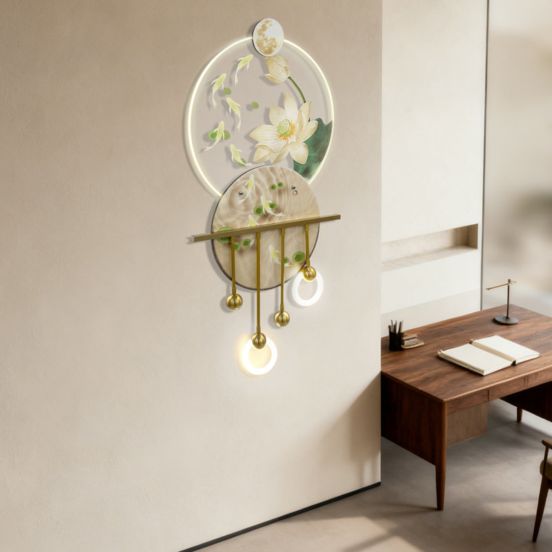 Décoration murale classique avec charmante lumière DEL et télécommande